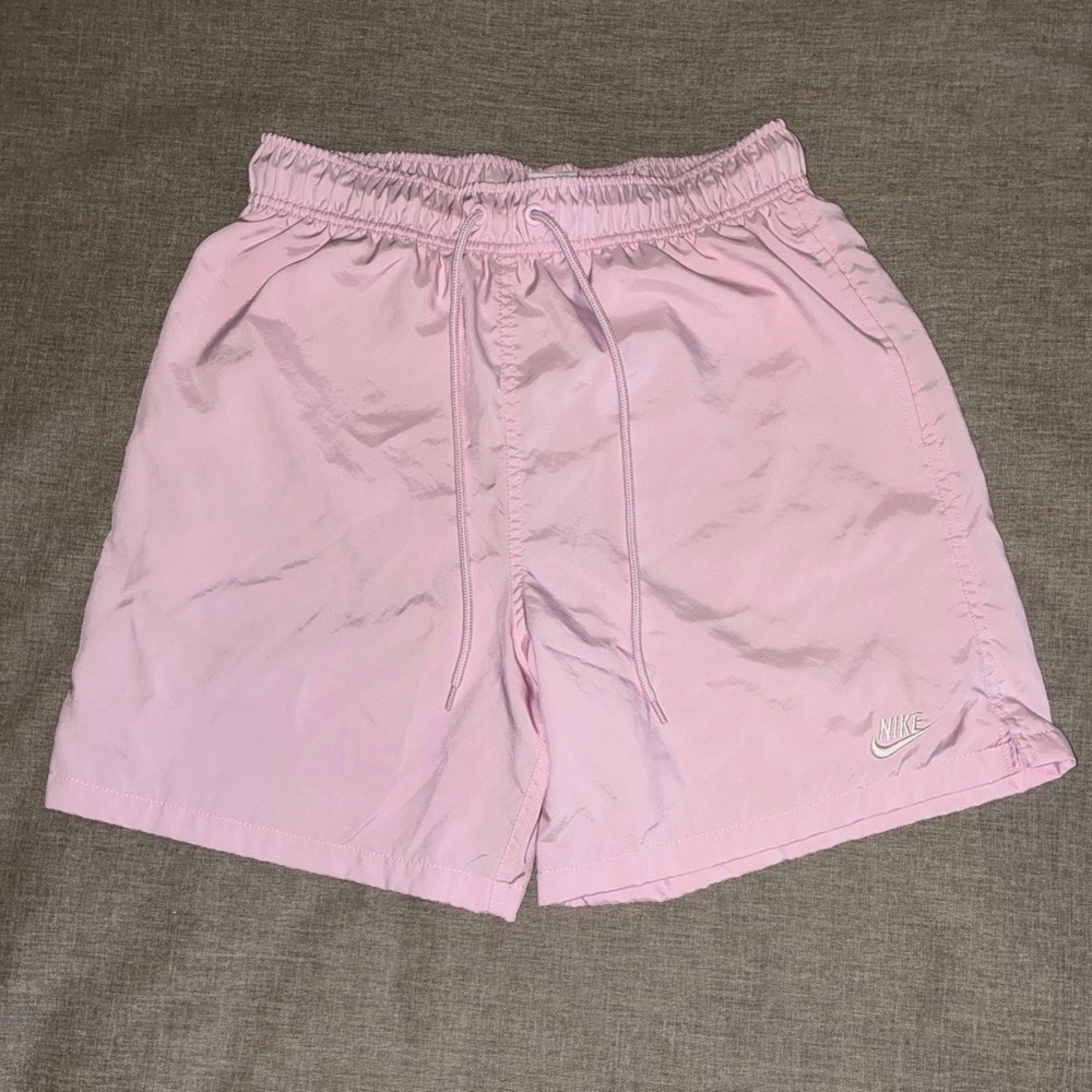 Nike Light Pink Women's Athletic Shorts with Drawstring